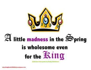 a little madness for the king